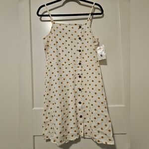 NWT Billabong Fine Nights Polka Dot Mini Dress